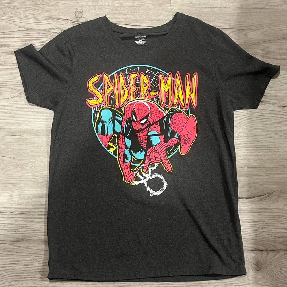 Black Spider-Man Graphic T-Shirt